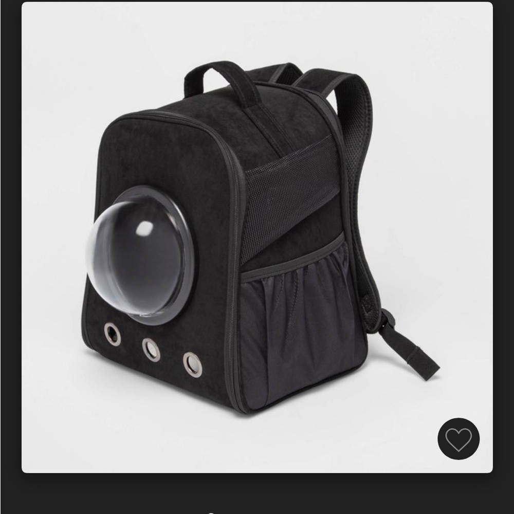 Cute cat carrier backpack in gray